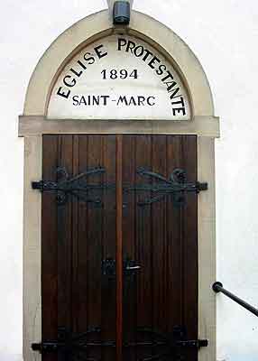 porte de l'glise luthrienne St Marc de Colmar