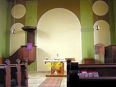 intrieur de l'glise luthrienne de Mattstall